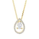 Collier Gelbgold 18kt 0,46 Diamantschmuck mit 23 Diamanten - 4M704