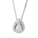 Collier Weißgold 18kt 0,31 Diamantschmuck mit 17 Diamanten - 4M707