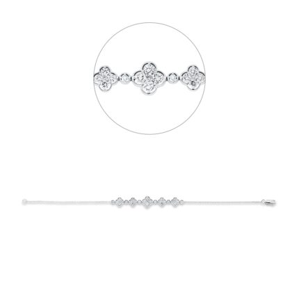 Armband Weißgold 18kt 0,99 Diamantschmuck mit 31 Diamanten - 5E989