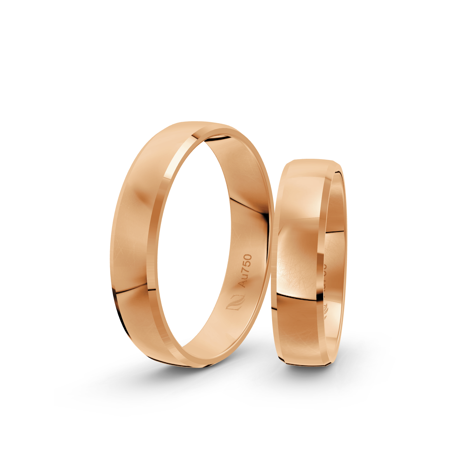 Trauringe Rosegold / 750 Gold | Modell Z°2006 – Bild 1