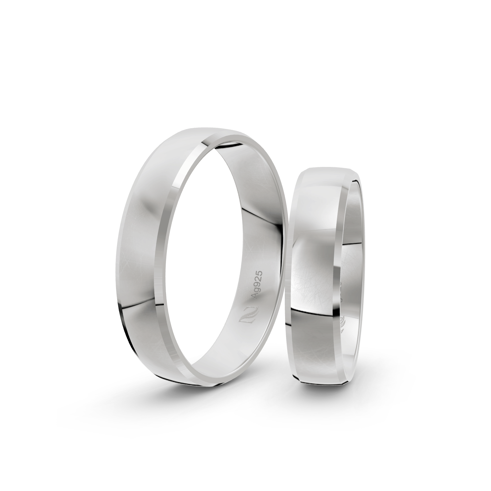 Trauringe Silber / 925 Silber | Modell Zum-2006S – Bild 1