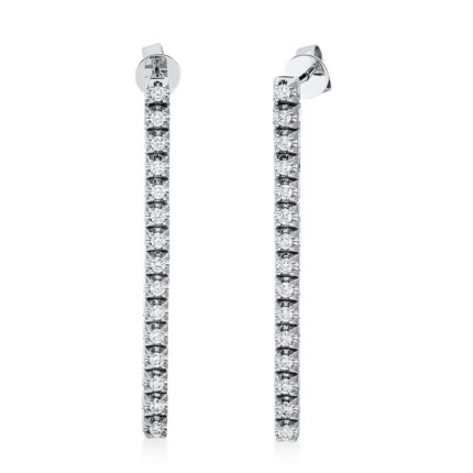 Ohrschmuck Weißgold 18kt 0,50 Diamantschmuck mit 30 Diamanten - 2N486