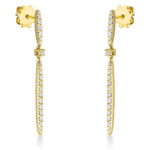 Ohrschmuck Gelbgold 18kt 0,50 Diamantschmuck mit 44 Diamanten - 2N819