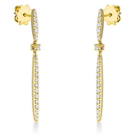 Ohrschmuck Gelbgold 18kt 0,50 Diamantschmuck mit 44 Diamanten - 2N819
