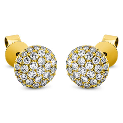 Ohrstecker Gelbgold 18kt 0,73 Diamantschmuck mit 74 Diamanten - 2O815