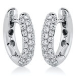 Creolen Weißgold 18kt 0,55 Diamantschmuck mit 56 Diamanten - 2O817