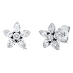 Ohrstecker Weißgold 18kt 0,99 Diamantschmuck mit 12 Diamanten - 2Q509