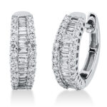 Creolen Weißgold 18kt 0,52 Diamantschmuck mit 78 Diamanten - 2Q541