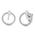 Ohrstecker Weißgold 18kt 0,36 Diamantschmuck mit 52 Diamanten - 2R121