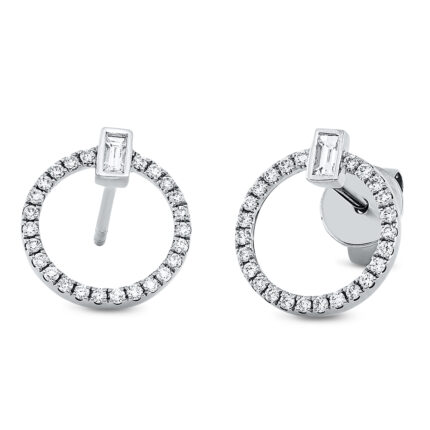 Ohrstecker Weißgold 18kt 0,36 Diamantschmuck mit 52 Diamanten - 2R121