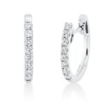 Creolen Weißgold 18kt 0,29 Diamantschmuck mit 16 Diamanten - 2R825