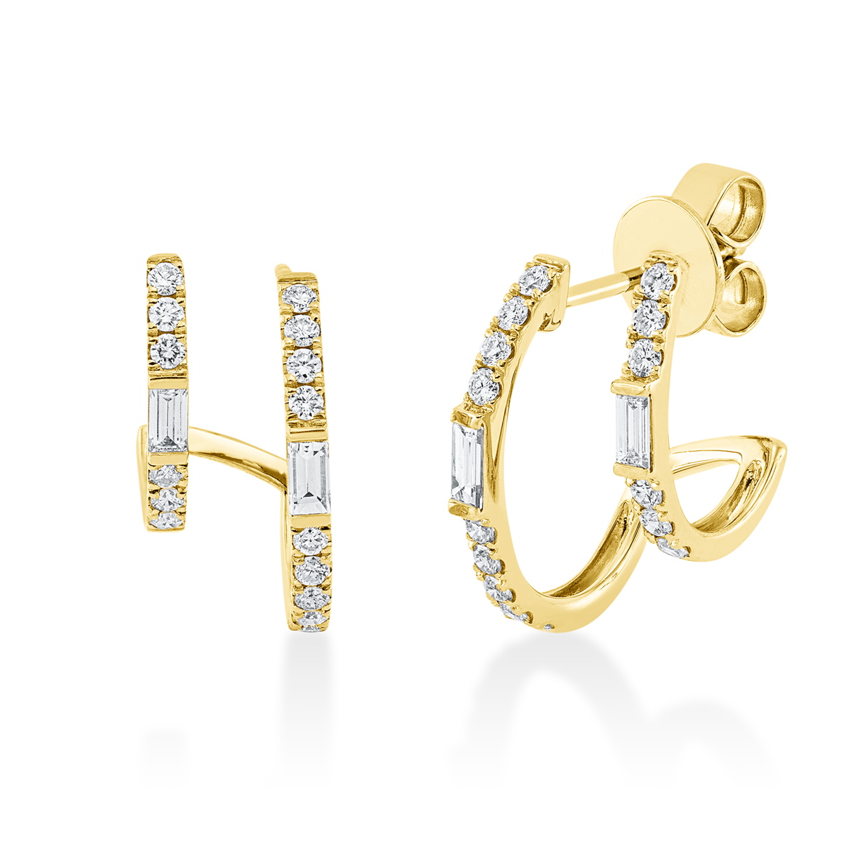 2S689G Ohrschmuck Gelbgold 18kt 0,67 Diamantschmuck mit 34 Diamanten - 2S689 – Bild 1