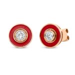 Ohrstecker Rosegold 18kt 0,38 Diamantschmuck mit 2 Diamanten - 2S770