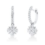 Ohrschmuck Weißgold 18kt 1,04 Diamantschmuck mit 36 Diamanten - 2S831