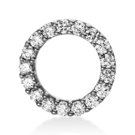 Anhänger Weißgold 18kt 0,48 Diamantschmuck mit 17 Diamanten - 3D469
