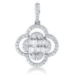 Anhänger Weißgold 18kt 0,45 Diamantschmuck mit 58 Diamanten - 3G828