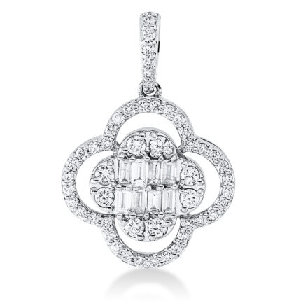 Anhänger Weißgold 18kt 0,45 Diamantschmuck mit 58 Diamanten - 3G828