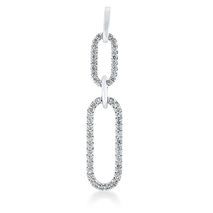 Anhänger Weißgold 18kt 0,26 Diamantschmuck mit 56 Diamanten - 3G831