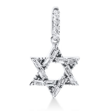 Anhänger Weißgold 18kt 0,11 Diamantschmuck mit 17 Diamanten - 3G832