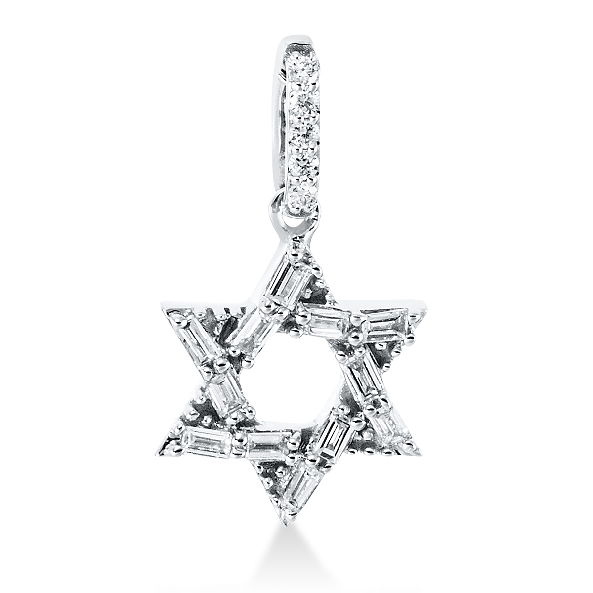 3G832W Anhänger Weißgold 18kt 0,11 Diamantschmuck mit 17 Diamanten - 3G832 – Bild 1