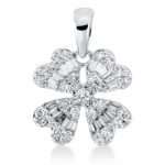 Anhänger Weißgold 18kt 0,35 Diamantschmuck mit 49 Diamanten - 3G837