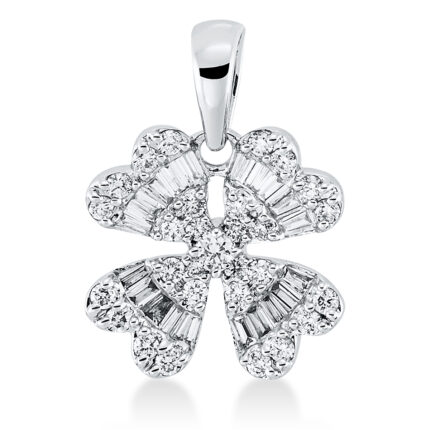 Anhänger Weißgold 18kt 0,35 Diamantschmuck mit 49 Diamanten - 3G837