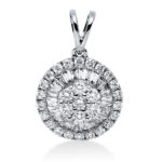 Anhänger Weißgold 18kt 0,47 Diamantschmuck mit 54 Diamanten - 3G942