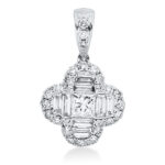 Anhänger Weißgold 18kt 0,67 Diamantschmuck mit 32 Diamanten - 3G993