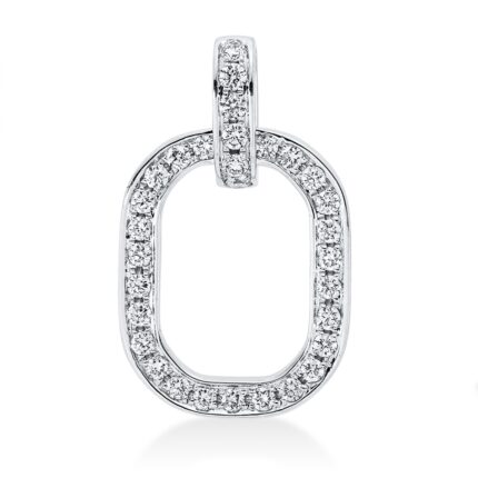 Anhänger Weißgold 18kt 0,25 Diamantschmuck mit 31 Diamanten - 3H298