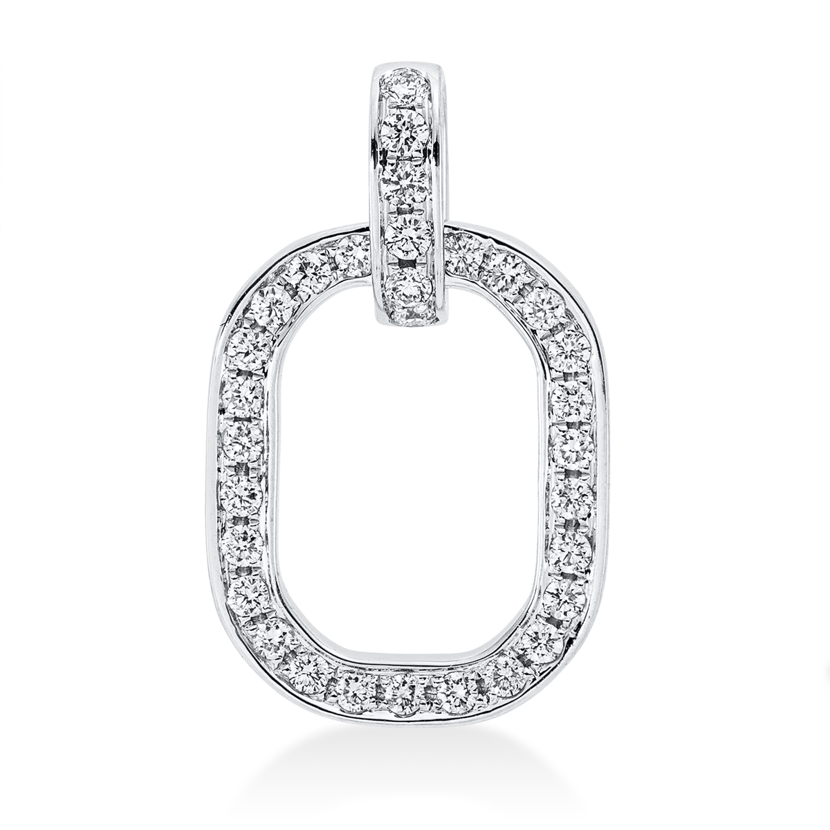3H298W Anhänger Weißgold 18kt 0,25 Diamantschmuck mit 31 Diamanten - 3H298 – Bild 1
