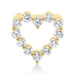 Anhänger Gelbgold 18kt 0,47 Diamantschmuck mit 12 Diamanten - 3H316