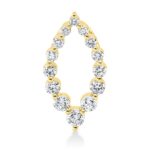 Anhänger Gelbgold 18kt 0,33 Diamantschmuck mit 14 Diamanten - 3H319
