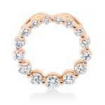 Anhänger Rosegold 18kt 0,28 Diamantschmuck mit 15 Diamanten - 3H322