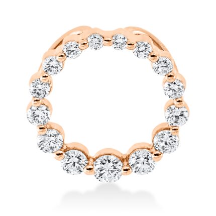 Anhänger Rosegold 18kt 0,28 Diamantschmuck mit 15 Diamanten - 3H322