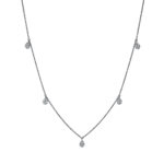 Collier Weißgold 18kt 0,30 Diamantschmuck mit 40 Diamanten - 4J466