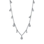 Collier Weißgold 18kt 0,22 Diamantschmuck mit 11 Diamanten - 4K272