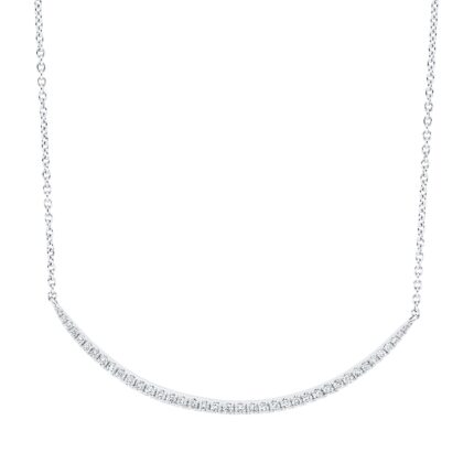 Collier Weißgold 18kt 0,20 Diamantschmuck mit 39 Diamanten - 4M899