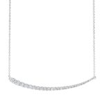 Collier Weißgold 18kt 0,51 Diamantschmuck mit 28 Diamanten - 4M905