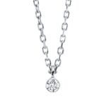 Collier Weißgold 18kt 0,05 Diamantschmuck mit 1 Diamanten - 4M950