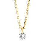 Collier Gelbgold 18kt 0,10 Diamantschmuck mit 1 Diamanten - 4M952