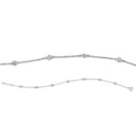 Armband Weißgold 18kt 0,13 Diamantschmuck mit 6 Diamanten - 5D497