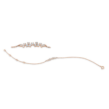 Armband Rosegold 18kt 0,26 Diamantschmuck mit 13 Diamanten - 5E266