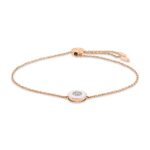 Armband Rosegold 18kt 0,21 Diamantschmuck mit 1 Diamanten - 5F090