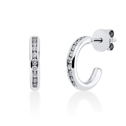 Ohrstecker Weißgold 18kt 0,20 Diamantschmuck mit 20 Diamanten - 2J017