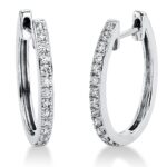 Creolen Weißgold 18kt 0,44 Diamantschmuck mit 26 Diamanten - 2M514