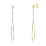 Ohrschmuck Gelbgold 18kt 0,41 Diamantschmuck mit 176 Diamanten - 2N657