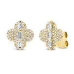 Ohrstecker Gelbgold 18kt 0,50 Diamantschmuck mit 122 Diamanten - 2T006