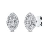 Ohrstecker Weißgold 18kt 0,49 Diamantschmuck mit 91 Diamanten - 2T048