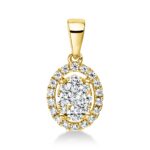 Anhänger Gelbgold 18kt 0,23 Diamantschmuck mit 28 Diamanten - 3D644