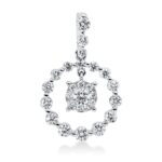 Anhänger Weißgold 18kt 0,67 Diamantschmuck mit 27 Diamanten - 3H457